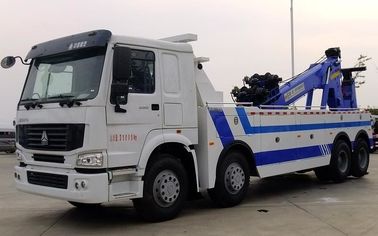 China El tipo resistente 4 árboles 12 de la grúa del camión de auxilio de Howo 8x4 371hp rueda 25 toneladas proveedor