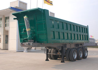 China Tri camión volquete confiable del árbol, 30 de CBM remolques de la descarga semi 20 toneladas 30 toneladas 40 toneladas 50 toneladas proveedor
