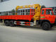 Dongfeng estable 6x4 camión del camión/3 árboles de la grúa de 10 toneladas para los materiales de construcción proveedor