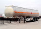 Remolque del tanque del transporte del aceite del árbol 42000L 42cbm del remolque 3 del camión de petrolero del combustible de la aleación de aluminio proveedor