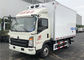 HOWO 4x2 refrigeró la fibra de vidrio interna, 3 toneladas del camión de la caja de refrigerador de camión del congelador proveedor