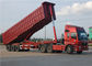 Remolque del camión volquete del Tri árbol 40 toneladas 60 toneladas de 35M3 del extremo del volquete de remolque semi para el mineral proveedor
