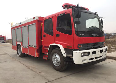 China 11000 litros del fuego del coche de bomberos de agua del tanque de carbono del acero de árboles del material 2 para ISUZU proveedor