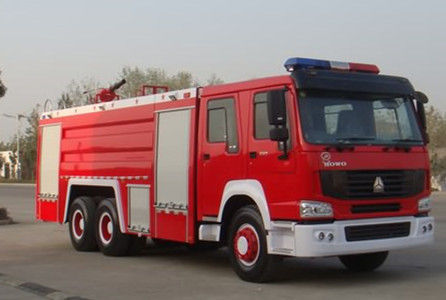 comprar Camión del agua y del coche de bomberos de la espuma, el tanque de agua pesado del coche de bomberos del rescate de HOWO 290 HP Fabricación en línea