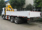 El camión de Sinotruk HOWO A7 6x4 montó la grúa 25 toneladas de grúa recta montada cargo del brazo proveedor