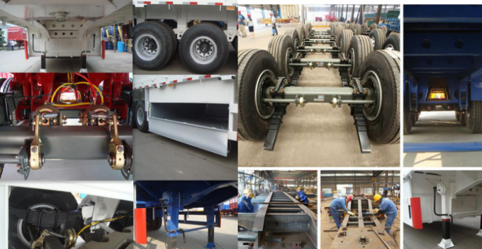 Tipo del volquete del remolque del camión volquete remolque de 2 árboles U semi